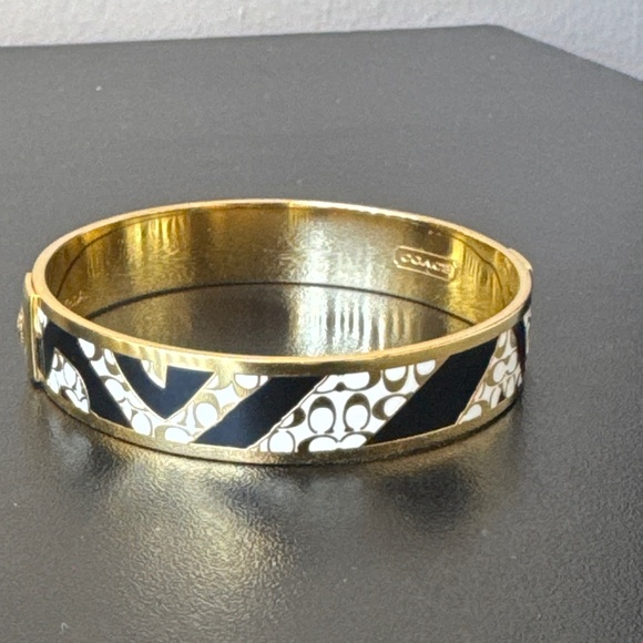 COACH Gold Bangle Bracelet - Picture 2 of 2